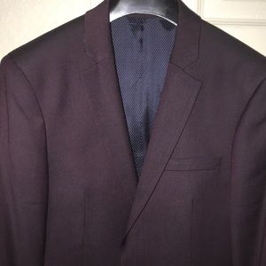 Burgundy Topman Suit